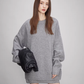 Sheep Wool Pullover Knit Top / Waist Short Skirt TEO0004