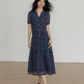 Key Neck Floral Dress VAS0121