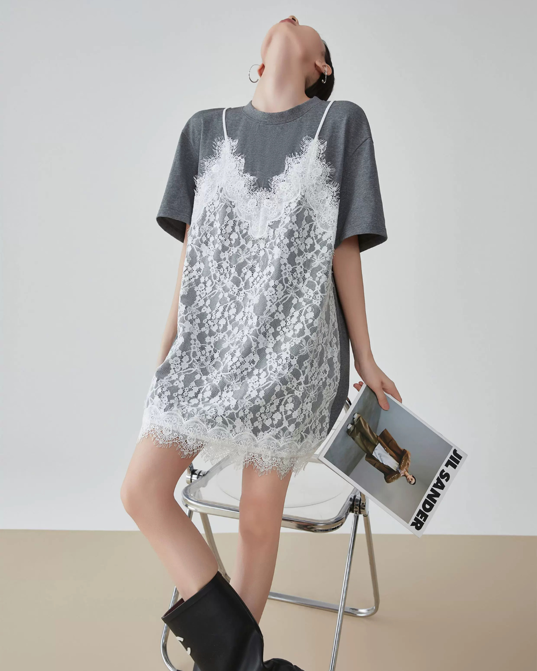 Lace Cami Docking Dress FER0251