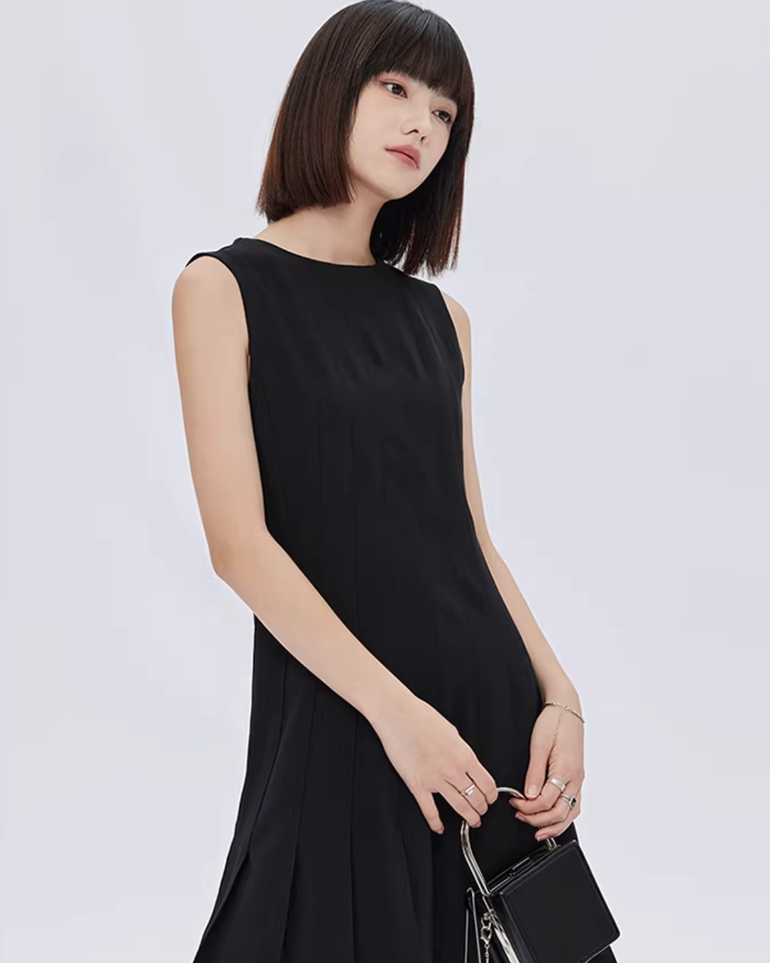 Round Neck Sleeveless Dress SHN0050