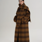 Plaid Long Wool Coat SRS0390