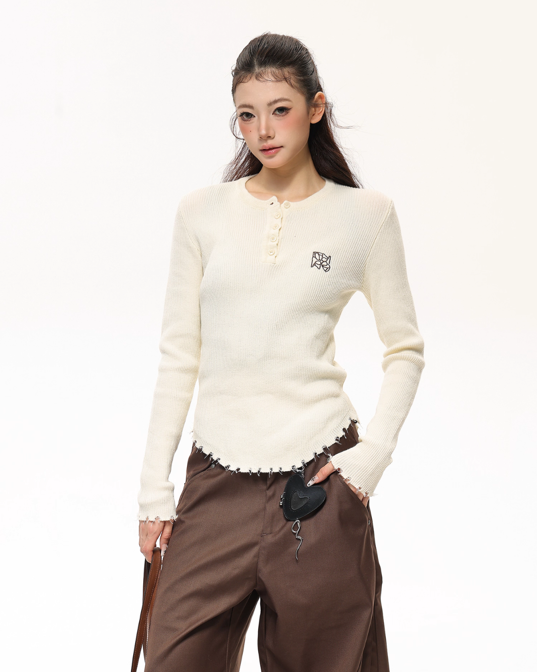 Half-Button Tight Top ACS0296