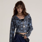 Star-Patterned Zip-Up Hoodie ONP0002