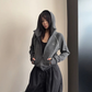Color-Contrast Stitch Short Jacket YLS1045