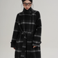 Stand Collar Paid Long Coat SRS0391