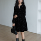 French Star Embroidery Velvet Dress VAS0128