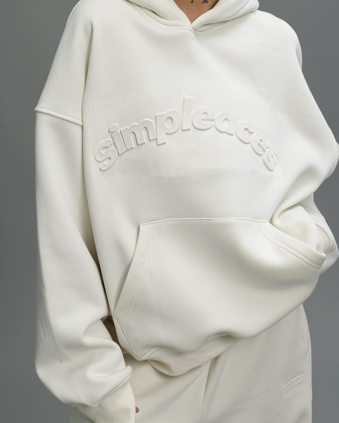 Logo Embossed Hoodie & Relaxed Pants ACS0052