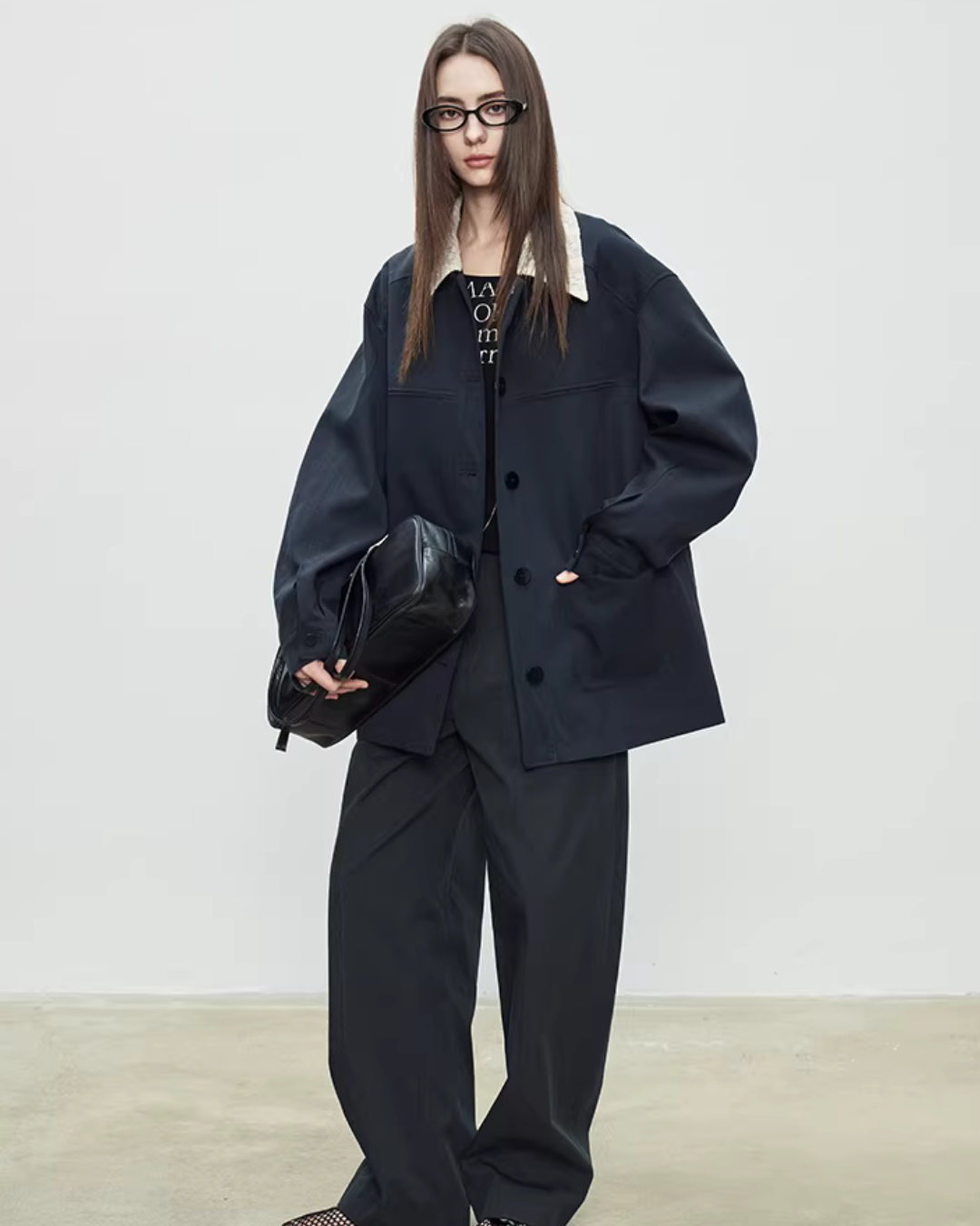 Patchwork Mid-Length Trench Coat TEO0008