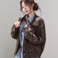 Brown High-End Leather Jacket WDB0014