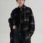 Plaid Long Woolen Coat SRS0316