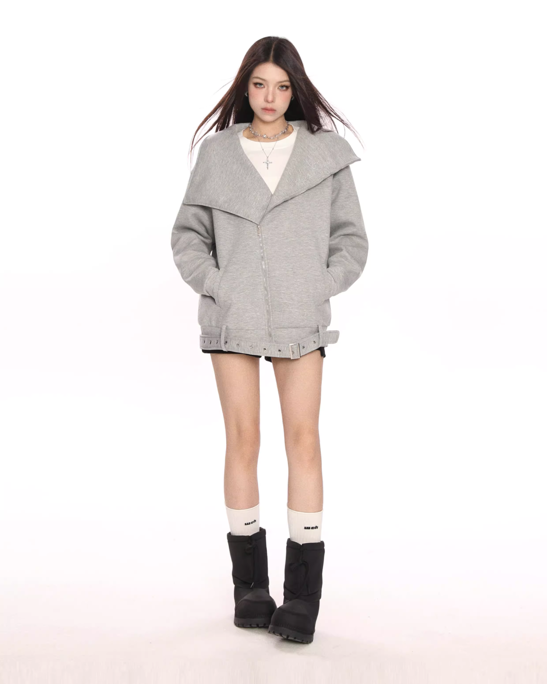 Big Collar Zip Jacket BGS0020