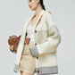 Cowichan-Style High Neck Knit Cardigan FER0372