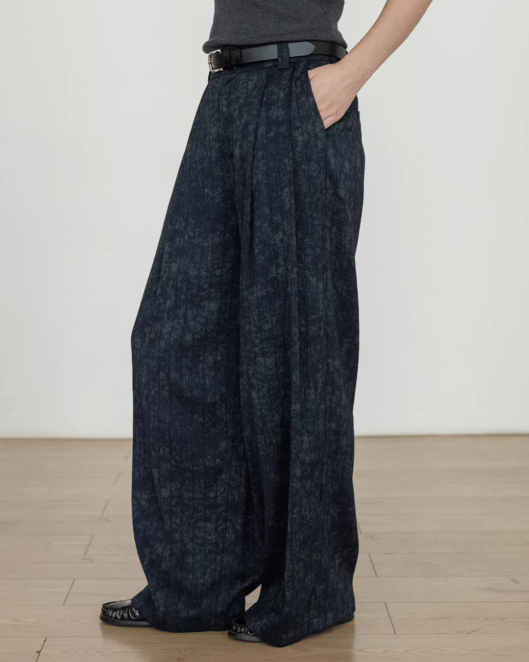 Linen Oversized Casual Jacket/Wide Pants VAS0181