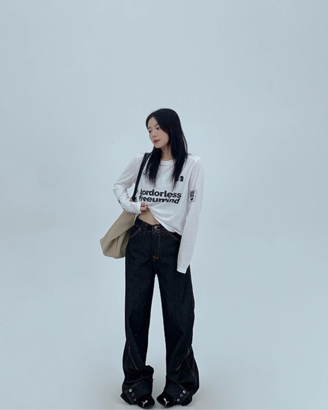 Vintage Straight Wide Pants YLS0972