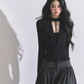 Choker Style Long Sleeve Top LAS0043