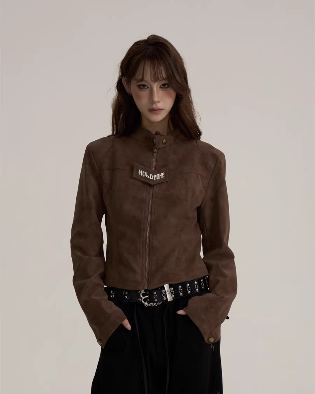 Suede Cropped Jacket ONP0003