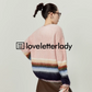 Pastel Striped Pullover Crewneck Knit LLA0391