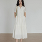 Natural Tiered Dress VAS0018