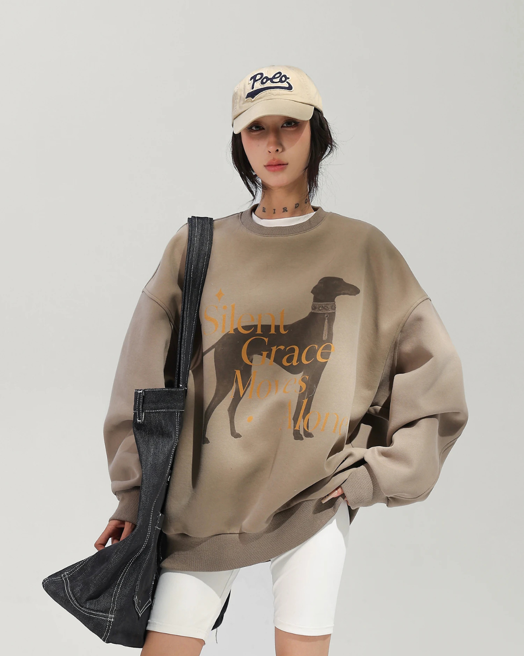 Oversized Lettering Sweatshirt ACS0383