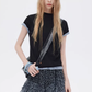 Mesh Cake Long Skirt SHN0036
