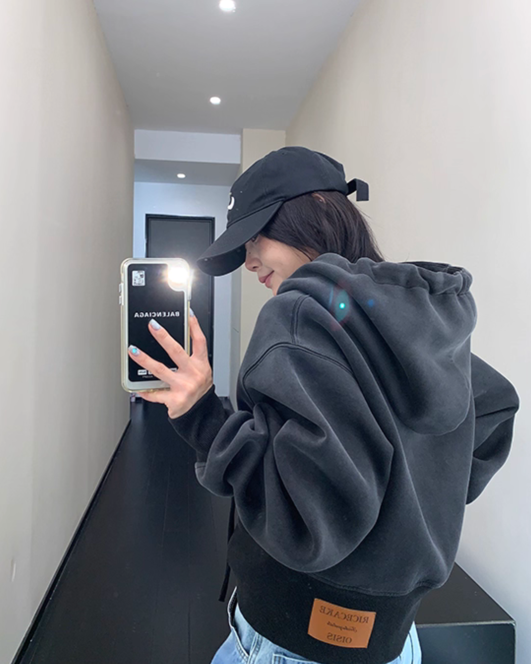 Vintage Short Hood Sweatshirt YLS0915