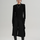 Asymmetry Crew Neck Tops SRS0331