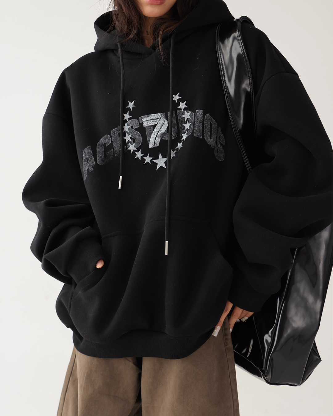 Loose Style Pullover Hoodie ACS0288