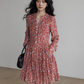 V-Neck Floral Dress VAS0193