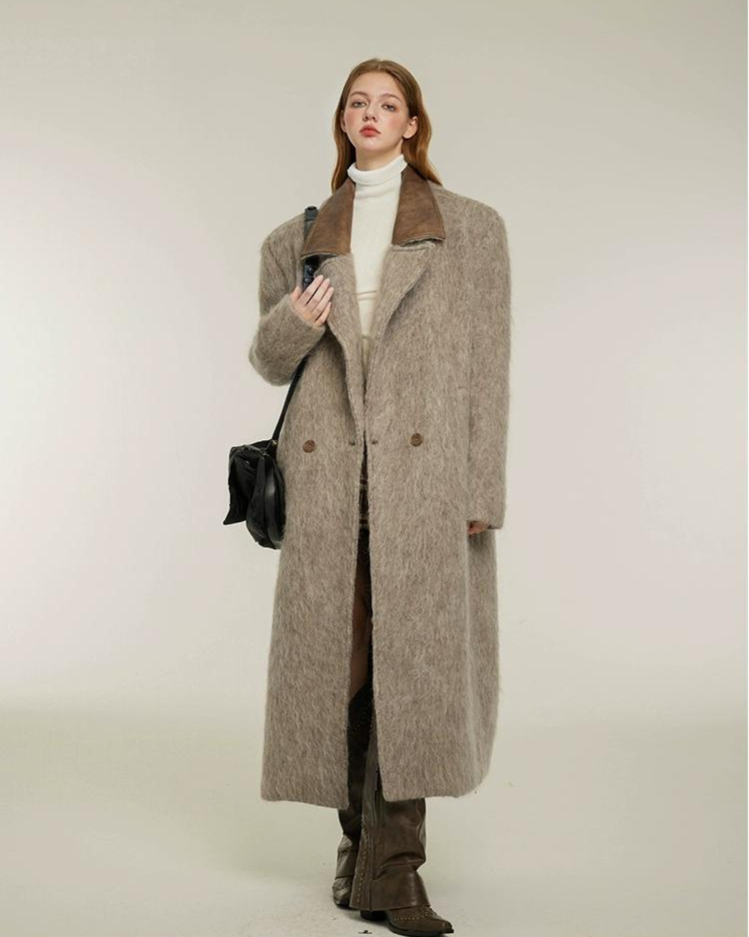 Big Color Elegant Shaggy Coat keb0002