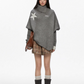 Asymmetry Design Cape Turtleneck Knit CYN0127