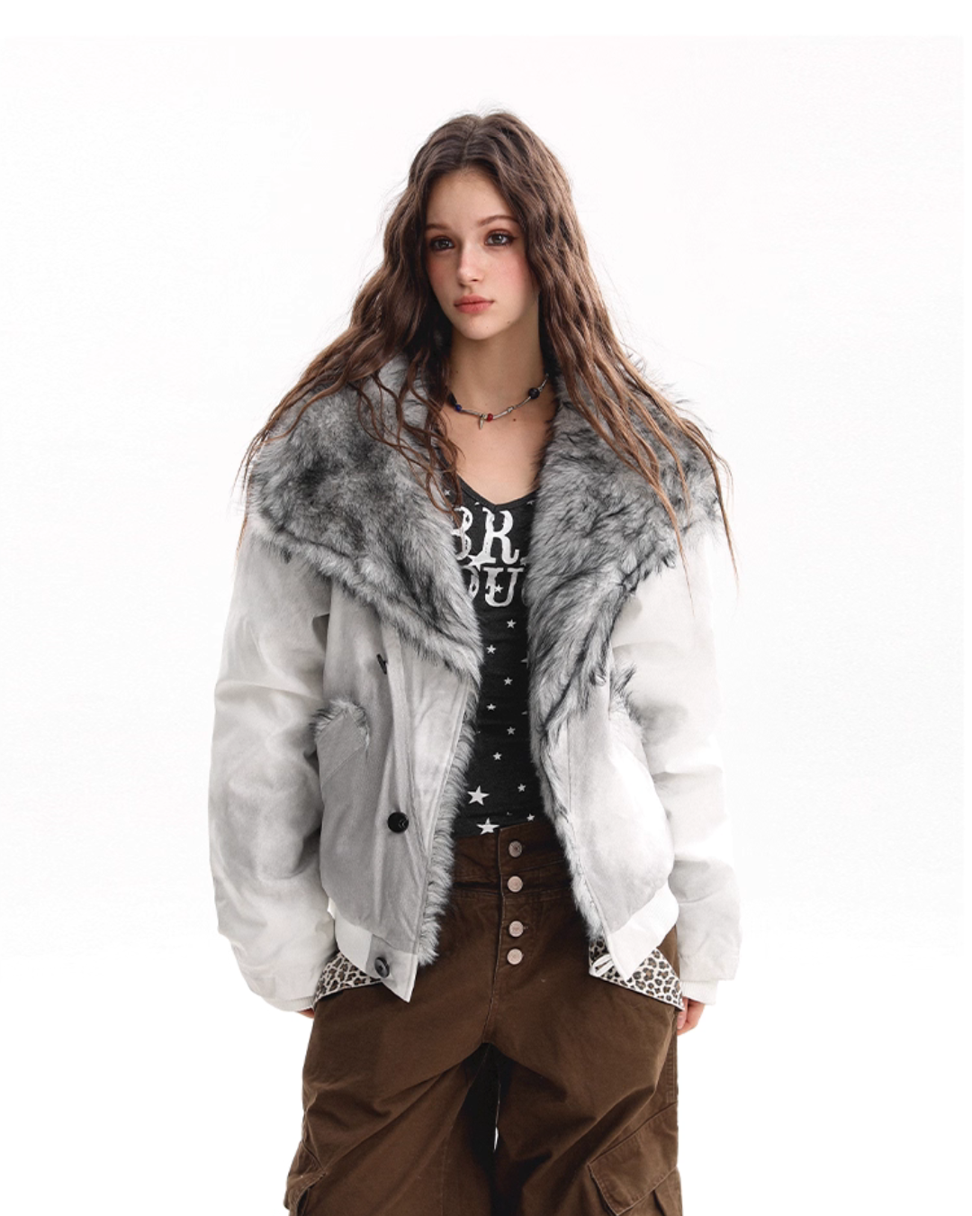 Big Collar Fleece Jacket BGS0040
