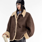 Stand Collar Mouton Coat ICM0106