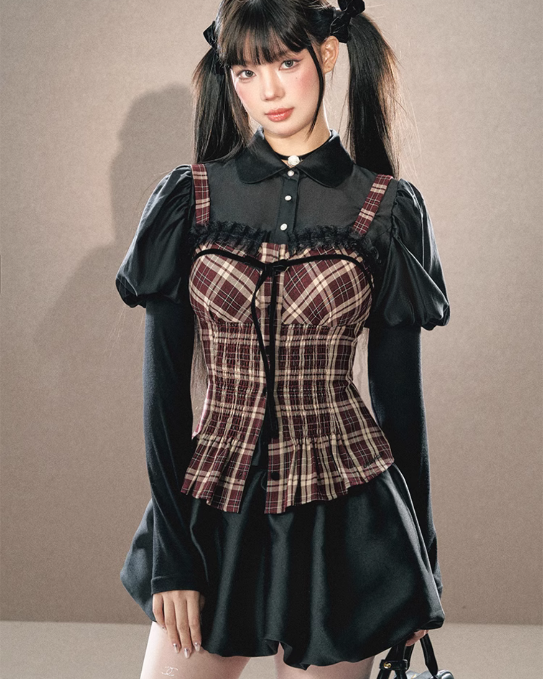 Lolita Bustier & Long Sleeved Shirt & Pumpkin Skirt UNP0011