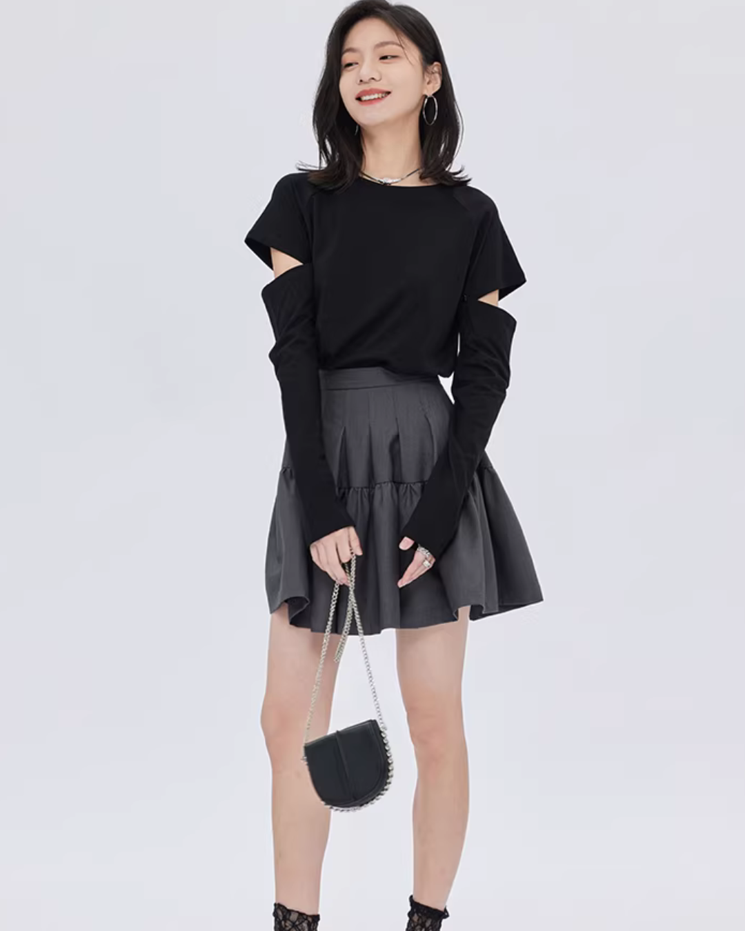 Round Neck Long Sleeve T-Shirt SHN0015