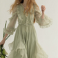 Mint Green French Dress SNT0003