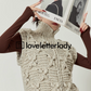 High Neck Zip Knit Vest LLA0392
