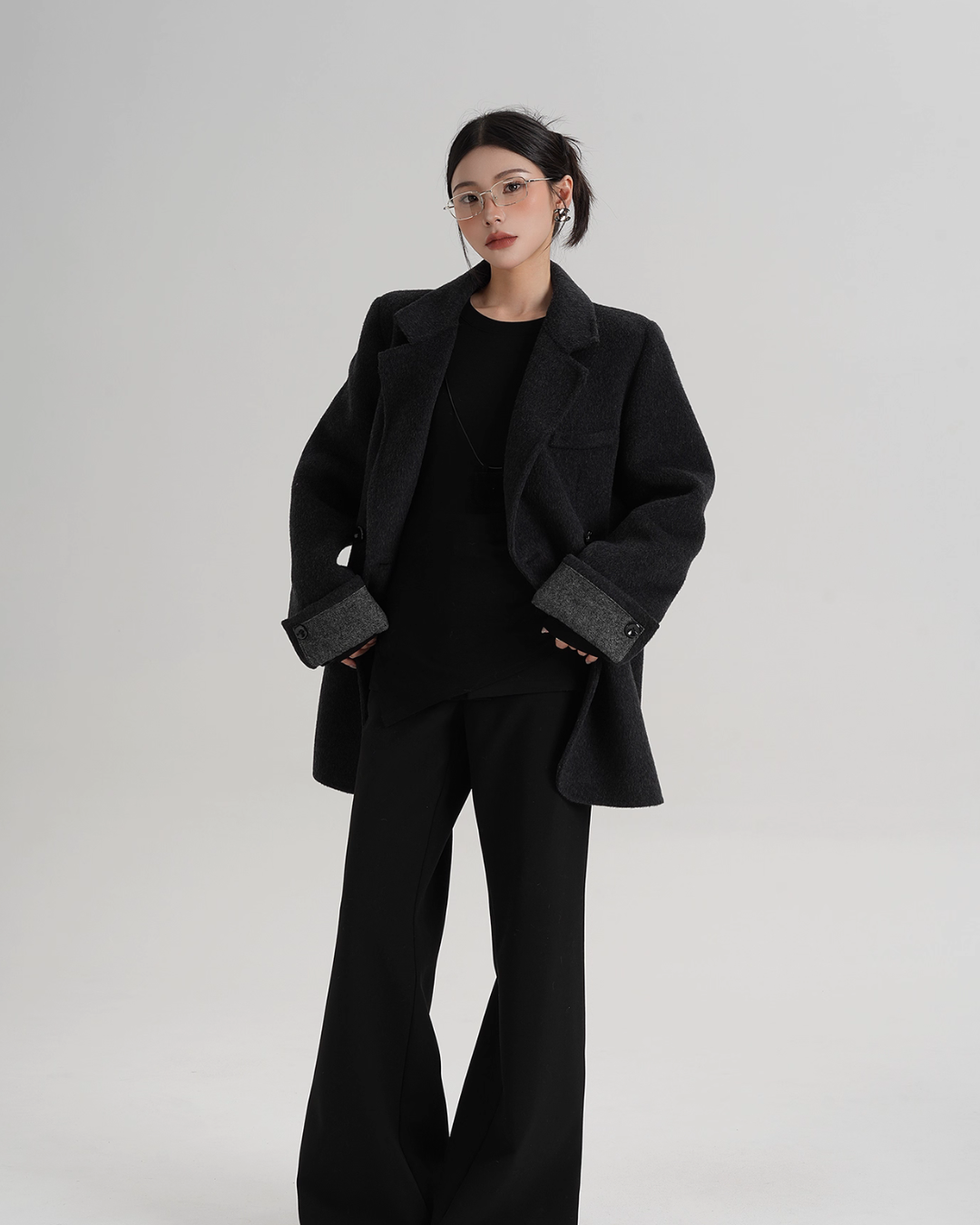 Back Sleeve Wool Blazer SRS0360