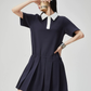 Pleated Cleric Polo Dress FER0207