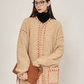 Stitched Embroidery Knit Cardigan SUY0034
