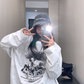 Dog Print Loose Long Sleeve T-Shirt YLS0913