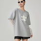 Lace Sleeve Layered Style T-Shirt FER0149