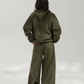 Fleece-Lined Zip-Up Hoodie / Wide Pants ACS0385