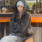 Washed Loose Zip Hoodie CYE0040