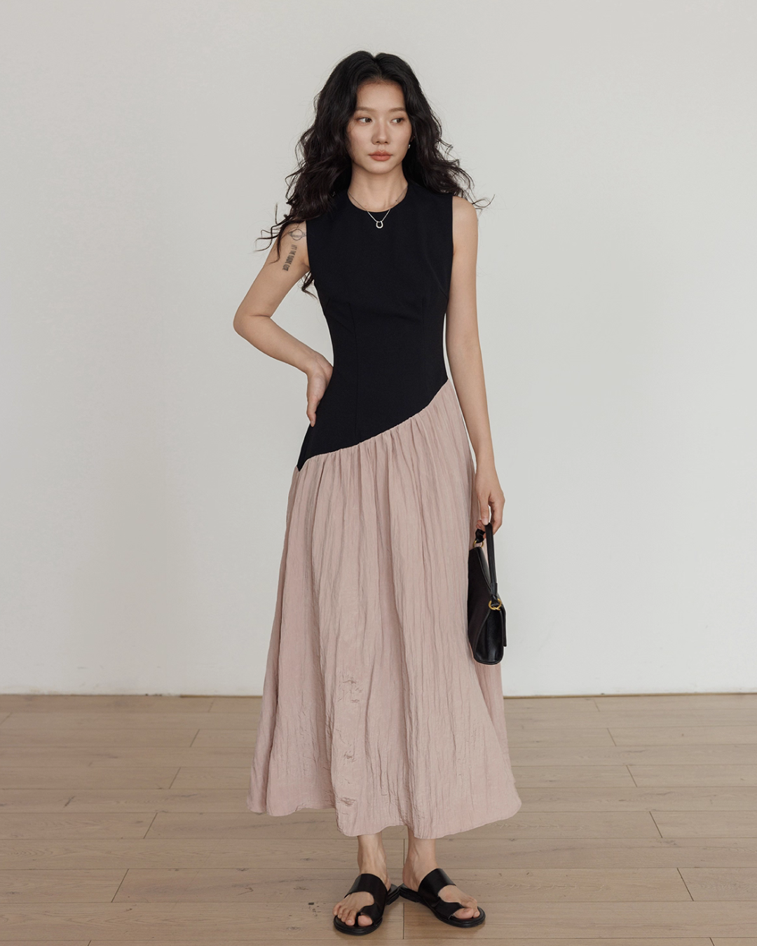 Fake Layered Long Dress VAS0126