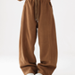 Half-Zip Stand Collar Fleece Top / Wide-Leg Sweatpants ACS0300