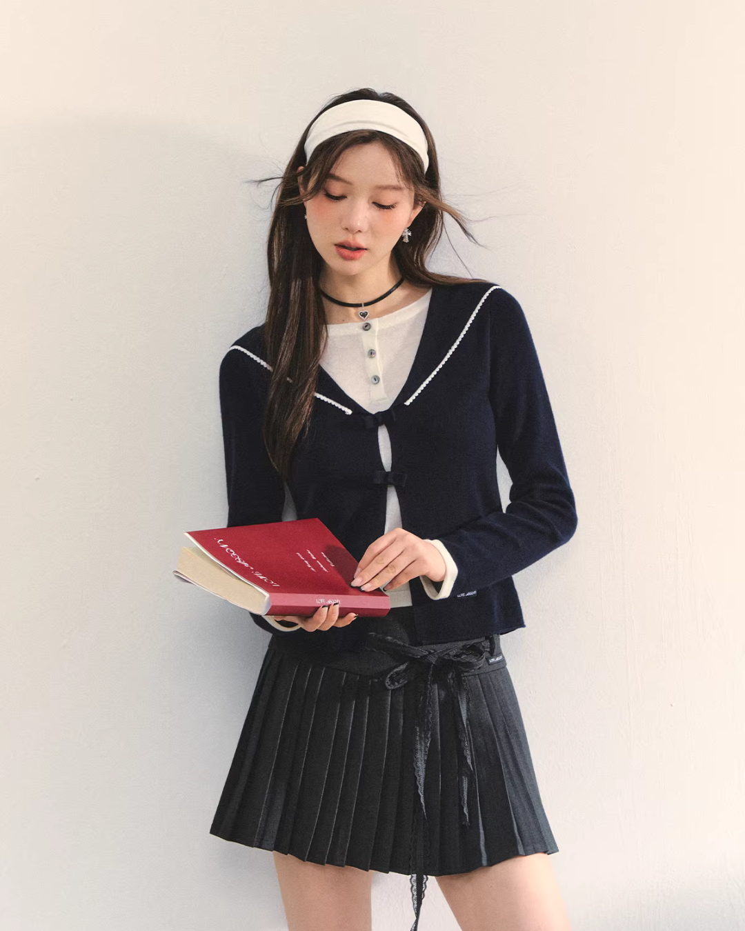 Sailor Collar Layered-Style Top ASG0078