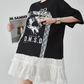 Lace Docking T-Shirt Dress FER0188