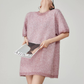 Shaggy Knit Mini Dress FER0125