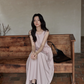 Asymmetrical Cotton Long Dress SMS0008