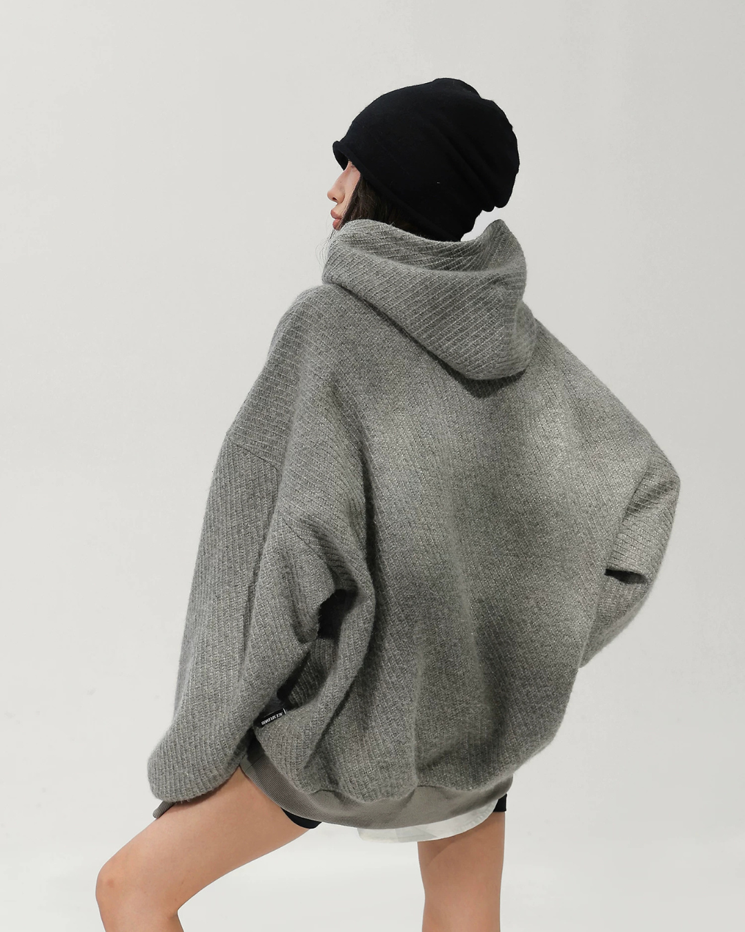 Wool Oversized Pullover Hoodie ACS0384